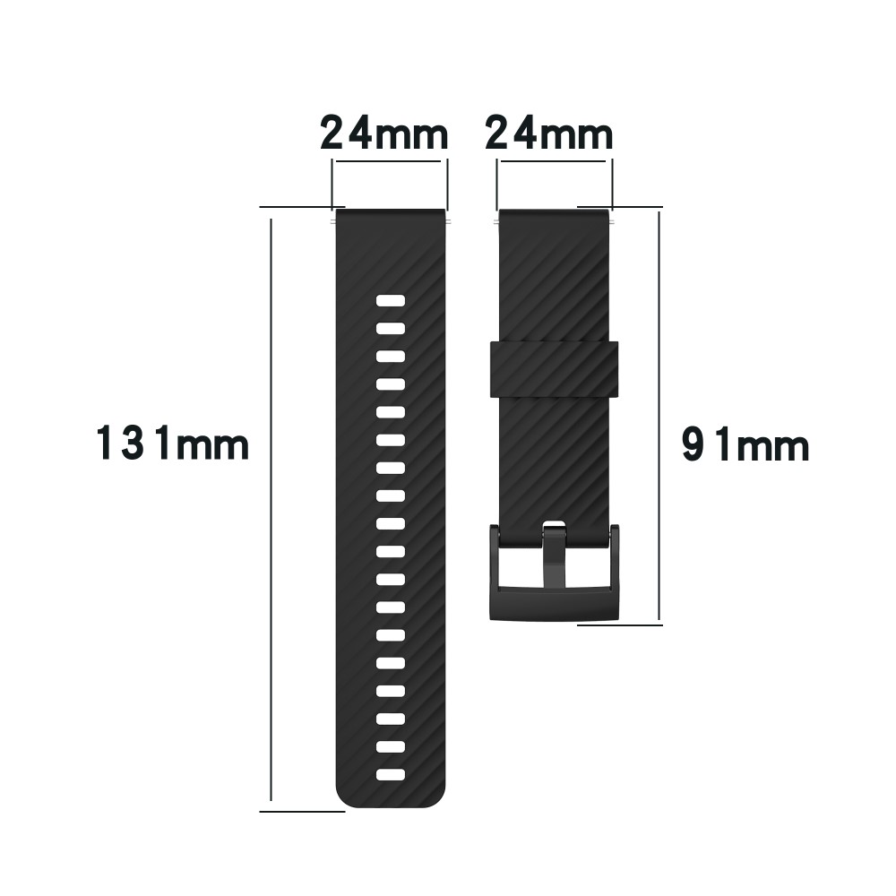  Silikon Armband För Suunto (24mm) Mörk Grön