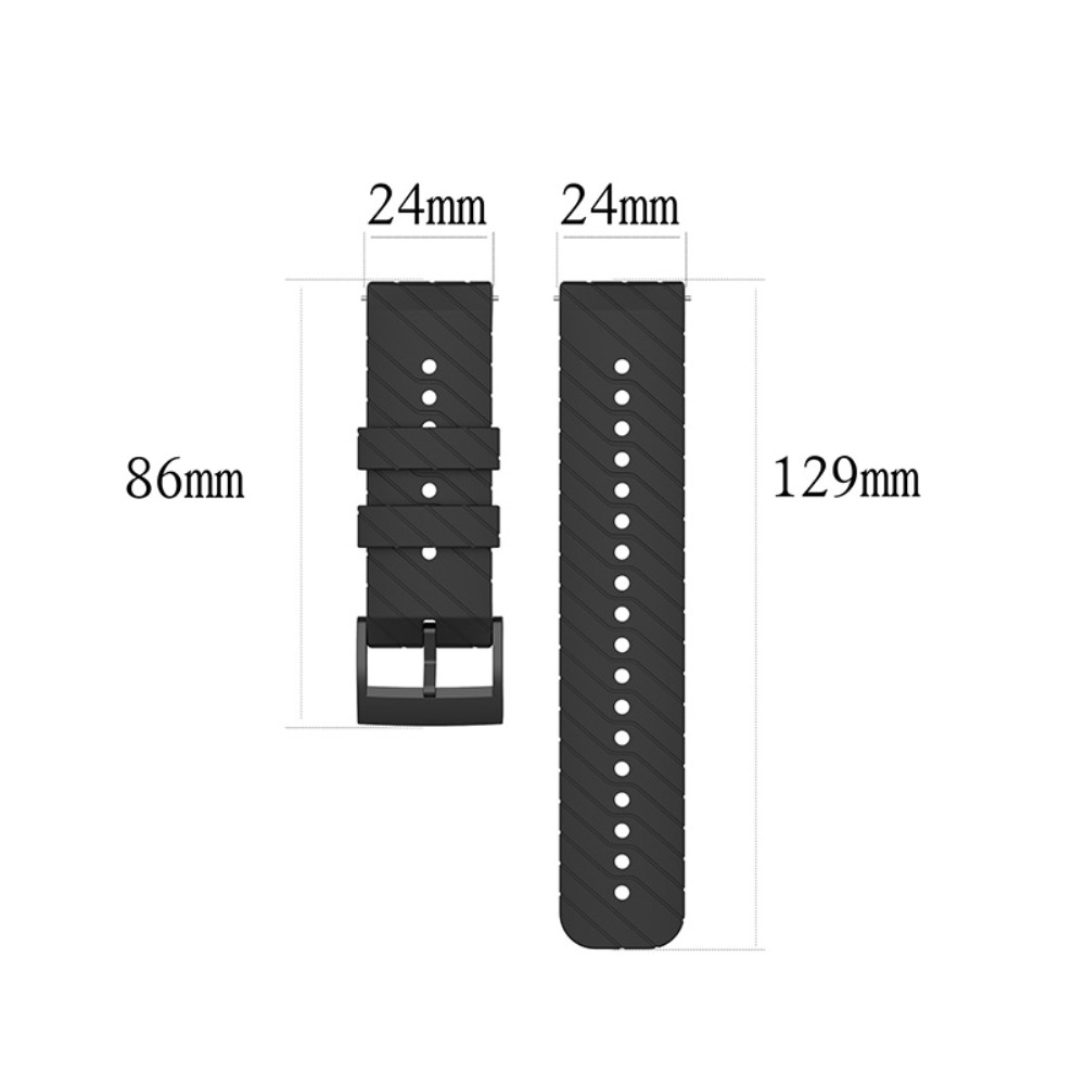  Suunto Silikon Armband Twill Textur (24mm) Mörk Blå