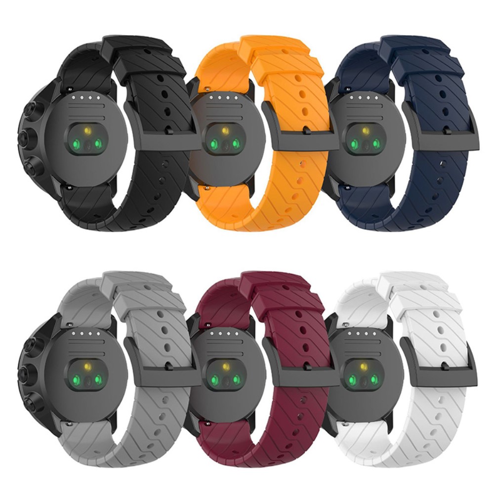  Suunto Silikon Armband Twill Textur (24mm) Svart