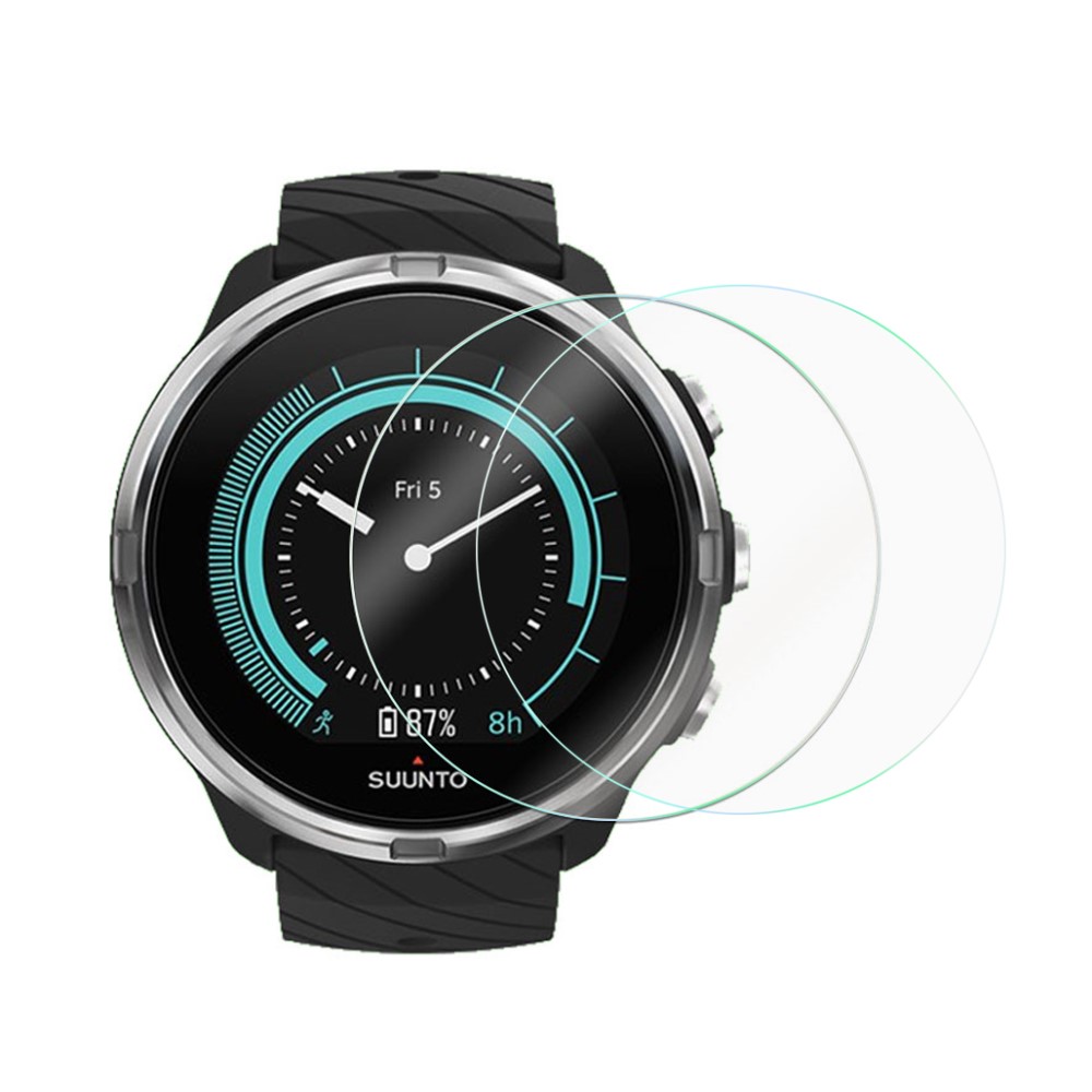  Suunto 9 Baro Skärmskydd 2-PACK Härdat Glas Transparent