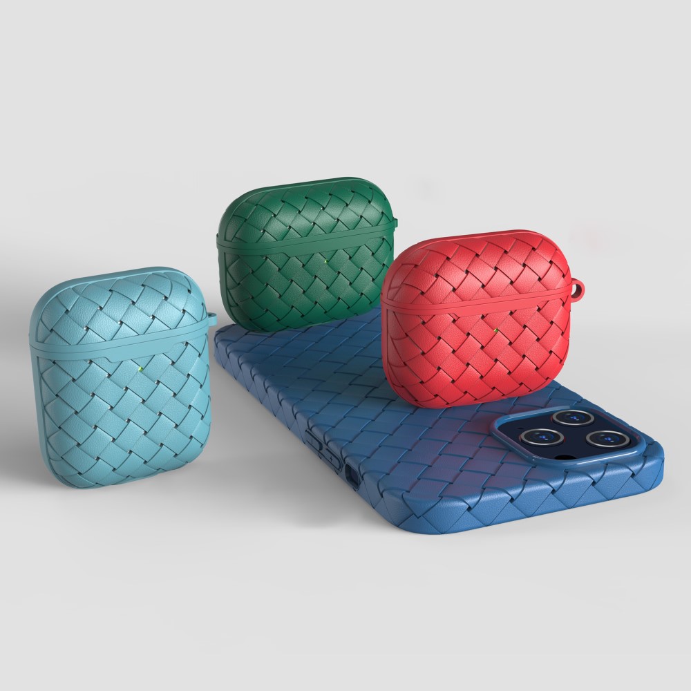  AirPods 3 Skal TPU Vävd Textur Grön
