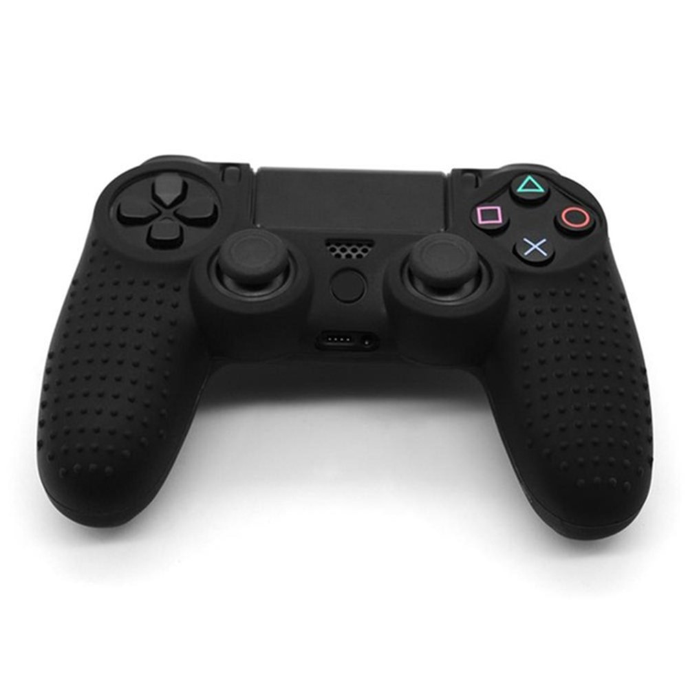  PS4 Kontroll Skal Silikon Anti-Slip Svart