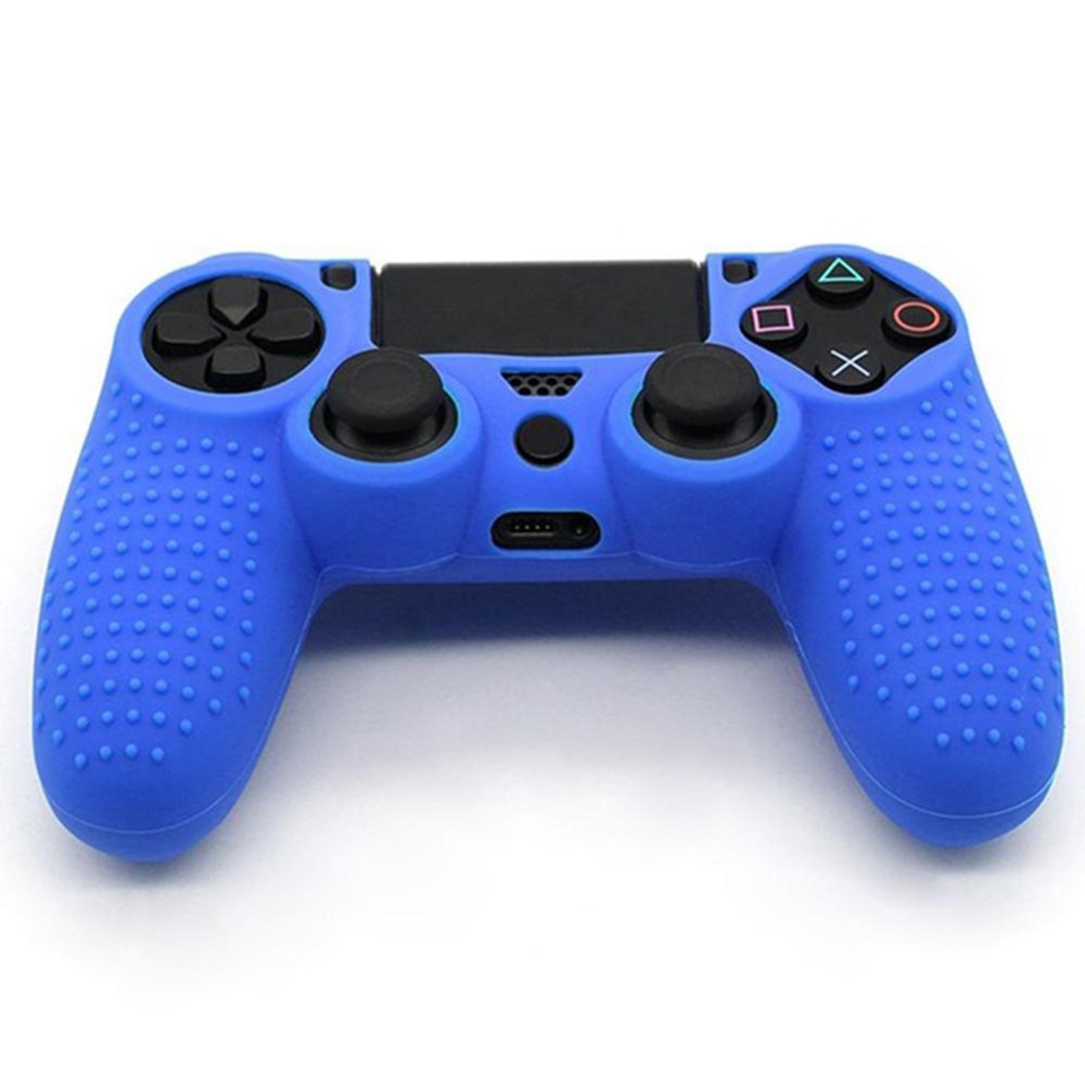  PS4 Kontroll Skal Silikon Anti-Slip Blå