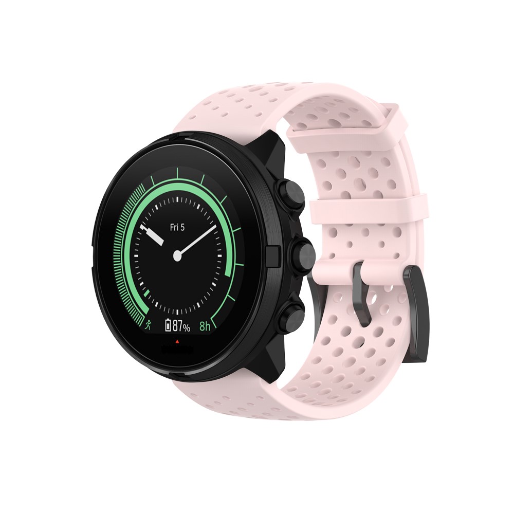  Ihåligt Silikon Armband Suunto (24mm) Ljus Rosa