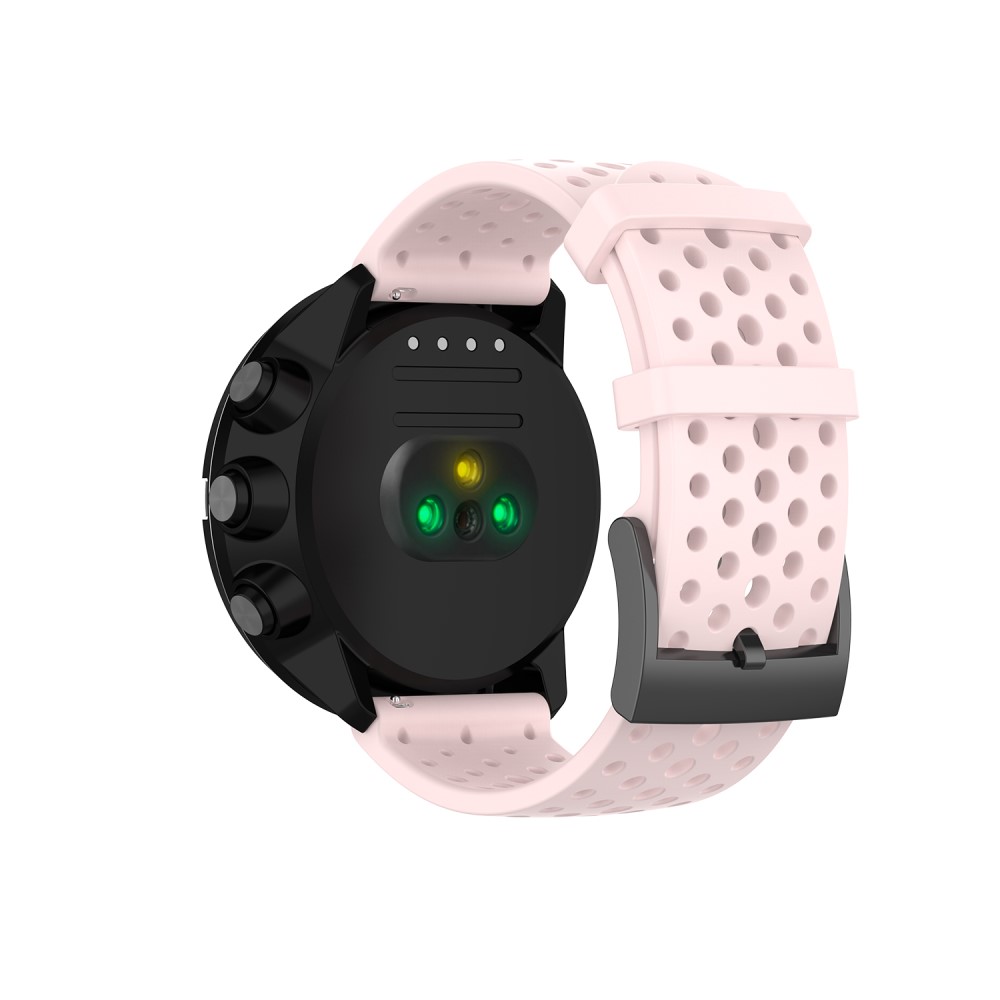  Ihåligt Silikon Armband Suunto (24mm) Ljus Rosa