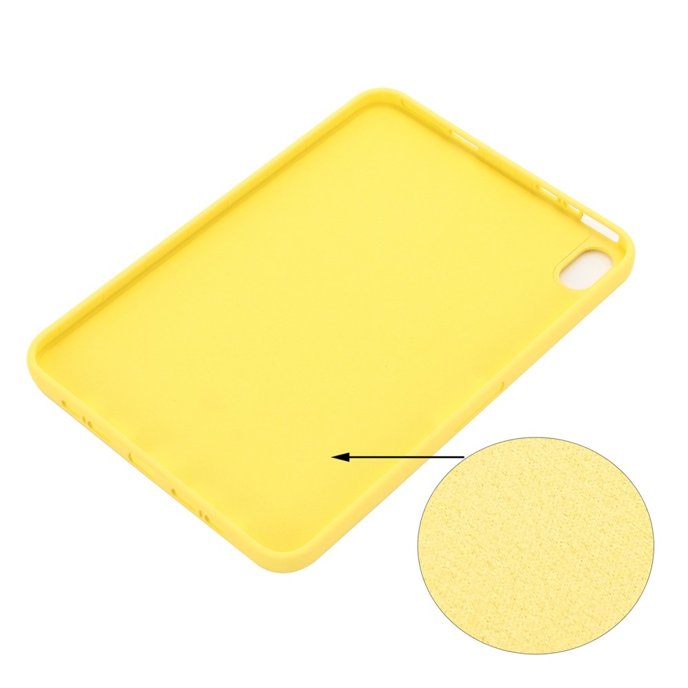  iPad Mini 2024/2021 Skal Shockproof Liquid Silikon Gul