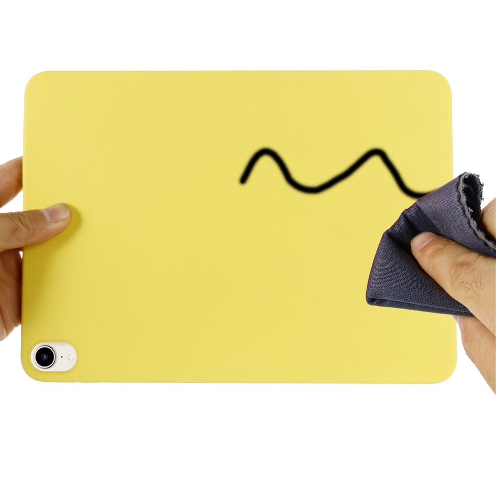  iPad Mini 2024/2021 Skal Shockproof Liquid Silikon Gul
