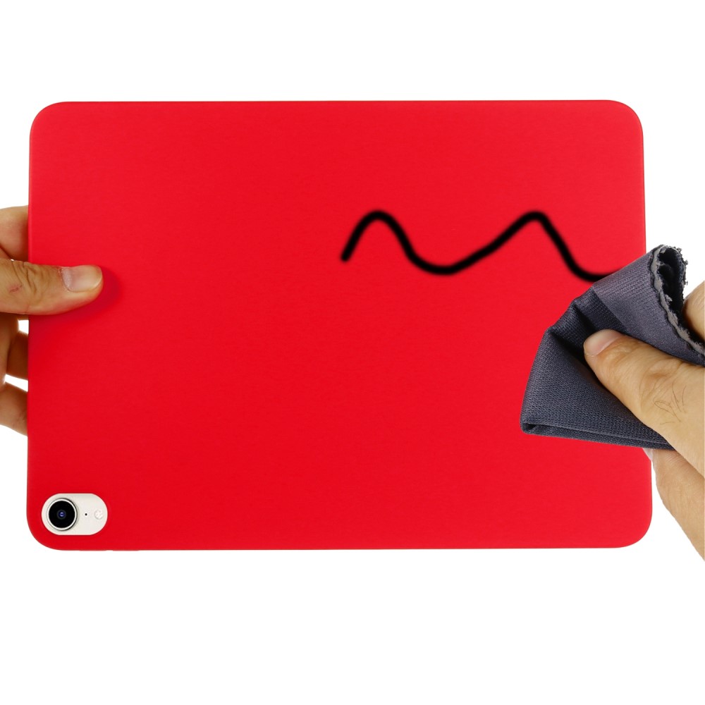  iPad Mini 2024/2021 Skal Shockproof Liquid Silikon Röd