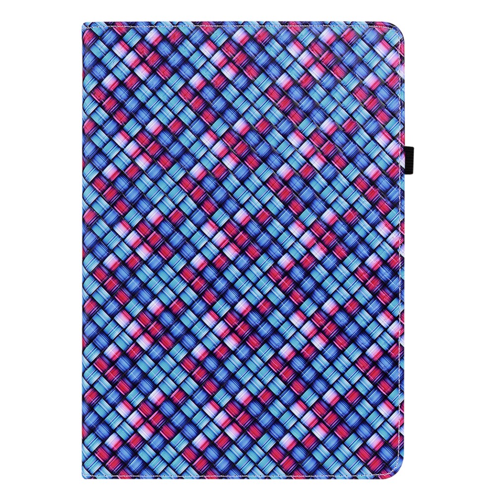  iPad Air 2020/2022 / Pro 11 2020/2021 Fodral Vävd Textur Blå/Rosa