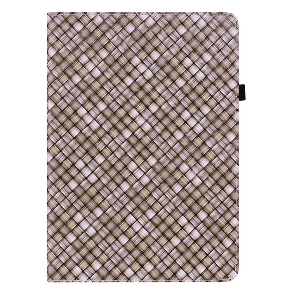  iPad 10.2 2019/2020/2021 Fodral Vävd Textur Brun
