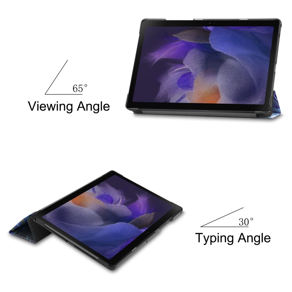  Samsung Galaxy Tab A8 10.5 (2021) Fodral Tri-Fold Brush Painting