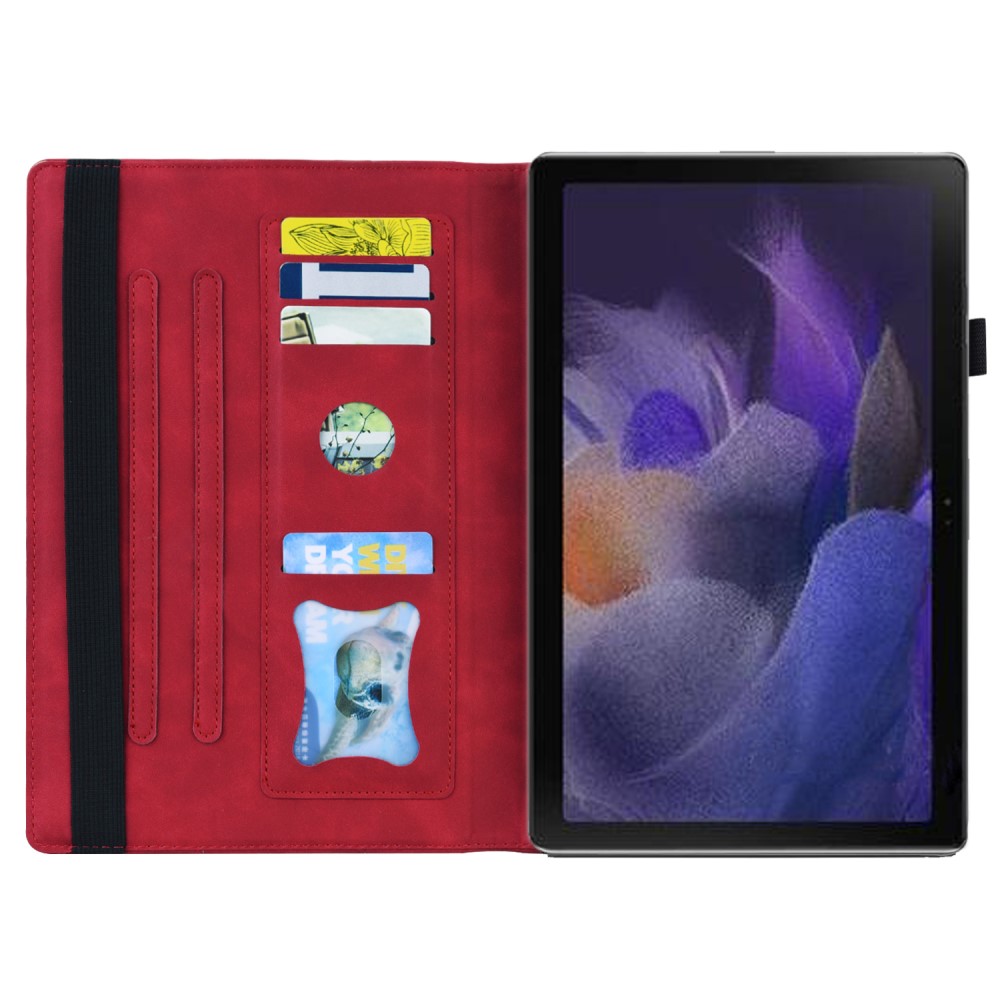  Samsung Galaxy Tab A8 10.5 (2021) Fodral Med Frontficka Röd