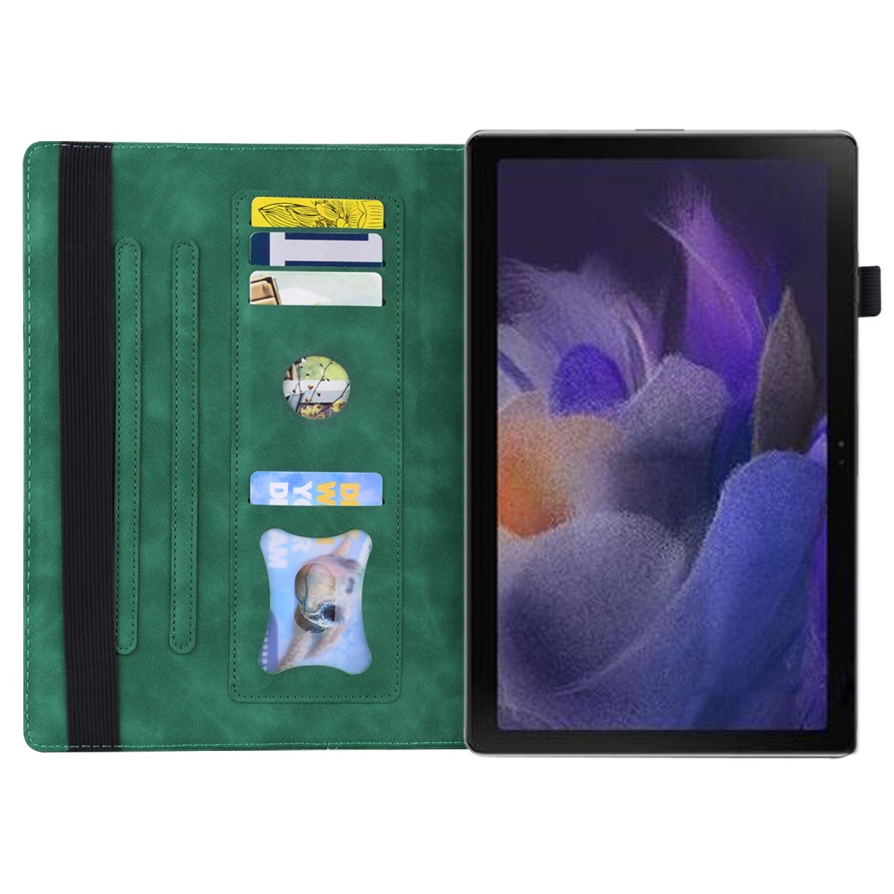  Samsung Galaxy Tab A8 10.5 (2021) Fodral Med Frontficka Grön