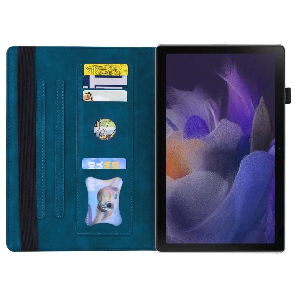  Samsung Galaxy Tab A8 10.5 (2021) Fodral Med Frontficka Mörk Blå