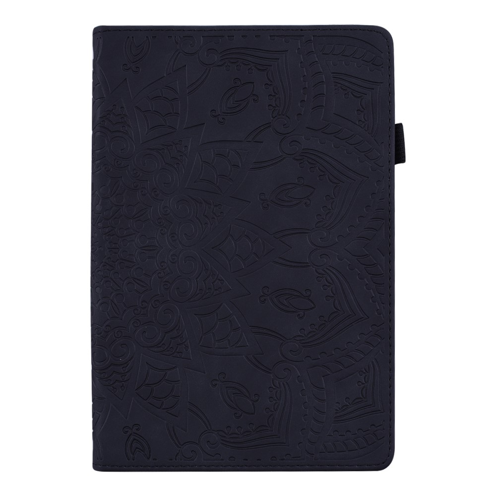  Samsung Galaxy Tab A8 10.5 (2021) Fodral Tryckt Flower Svart