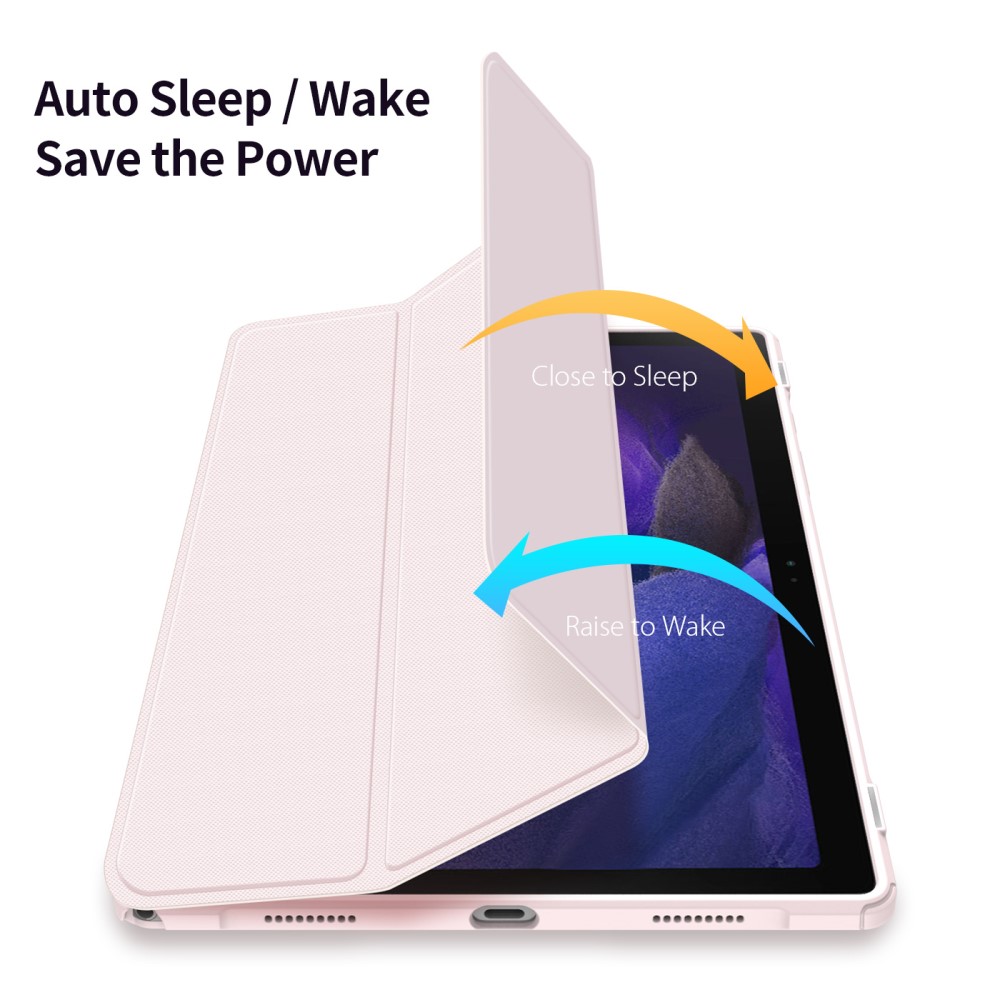 DUX DUCIS DUX DUCIS Samsung Galaxy Tab A8 10.5 (2021) Ljus Rosa Fodral TOBY Tri-Fold