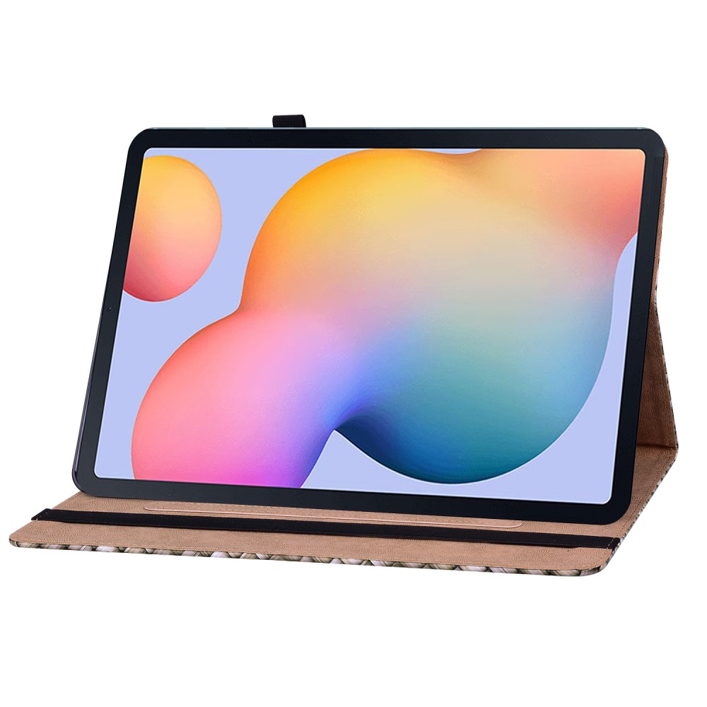  Samsung Galaxy Tab S6 Lite Fodral Vävd Textur Brun