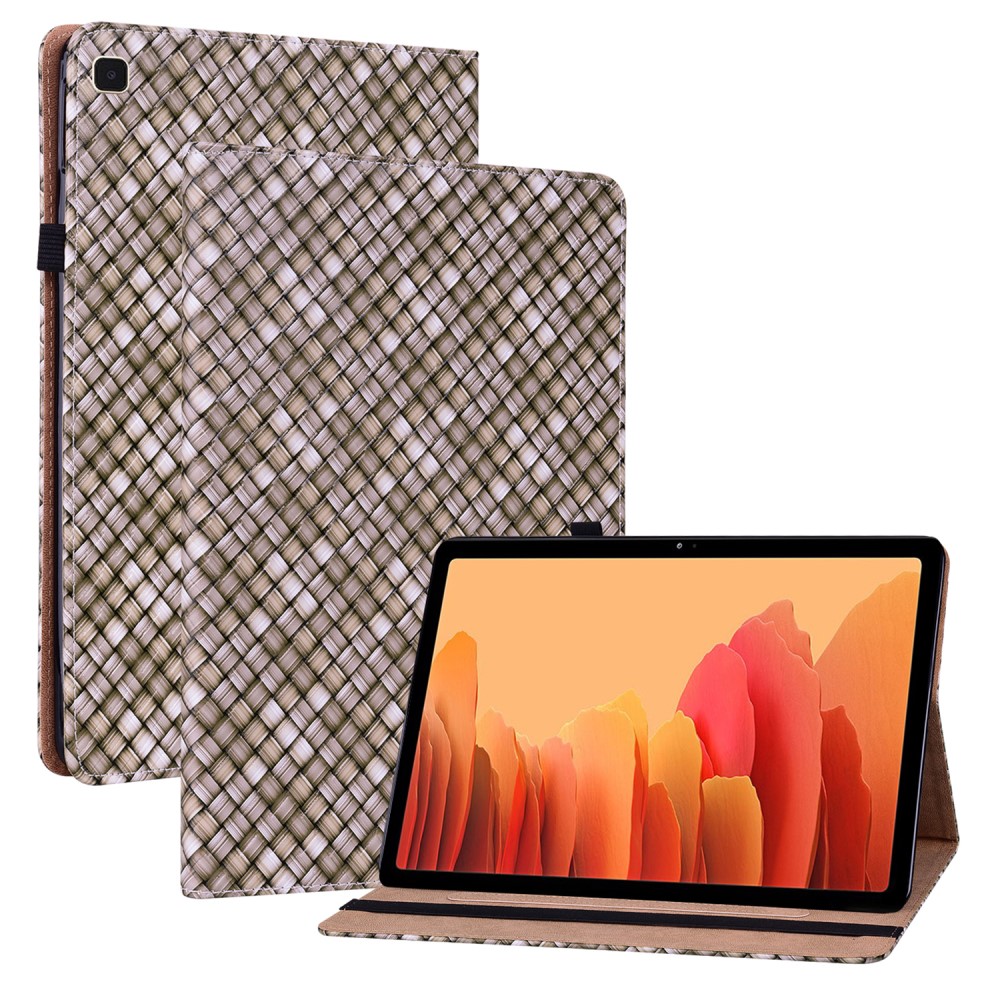  Samsung Galaxy Tab A7 10.4 Fodral Vävd Textur Brun