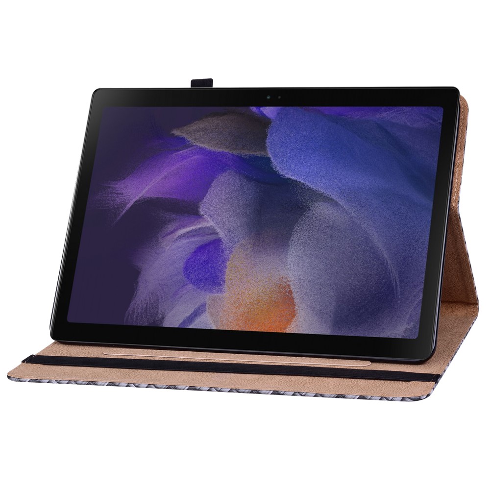  Samsung Galaxy Tab A8 10.5 Fodral Vävd Textur Svart