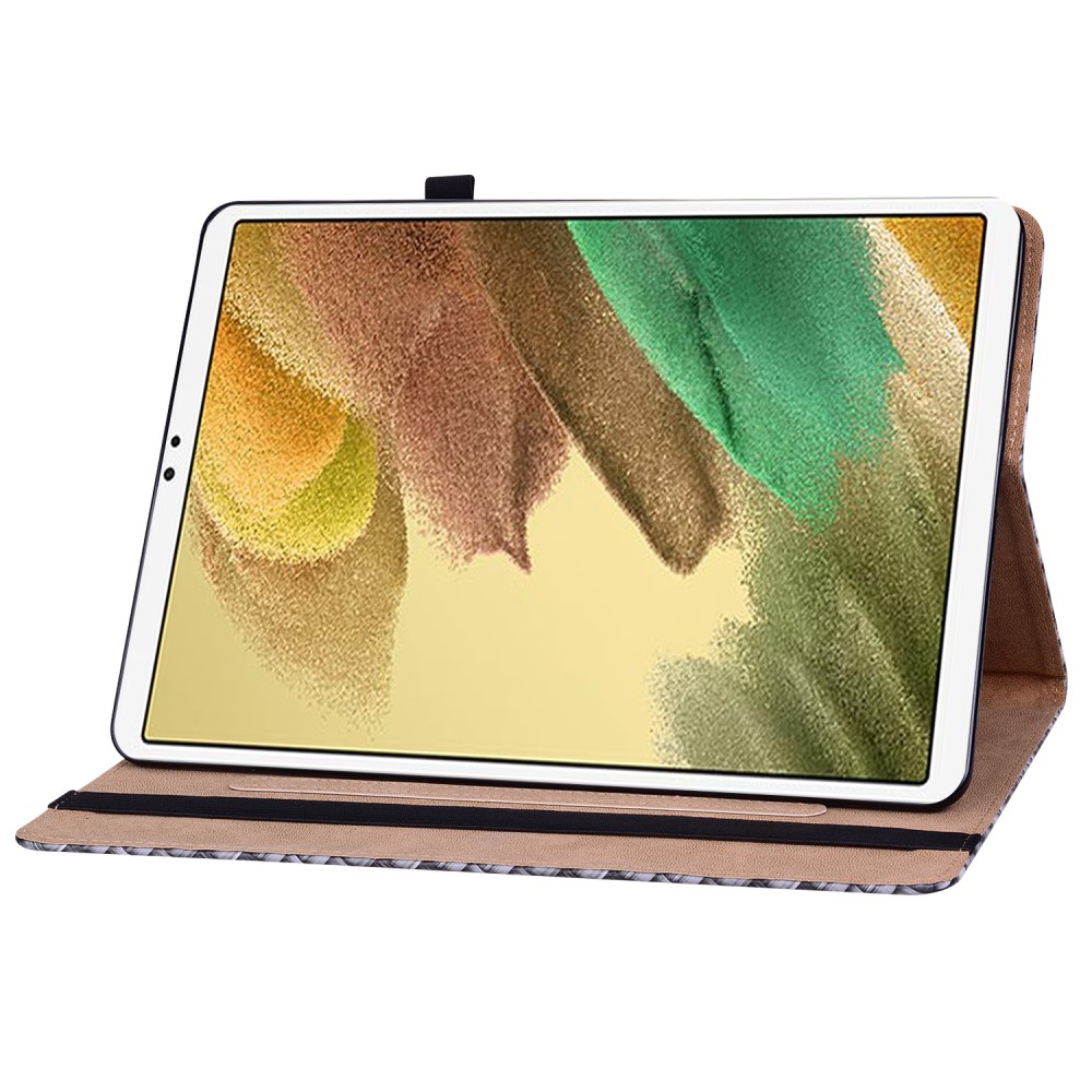  Samsung Galaxy Tab A7 Lite (2021) Fodral Vävd Textur Svart