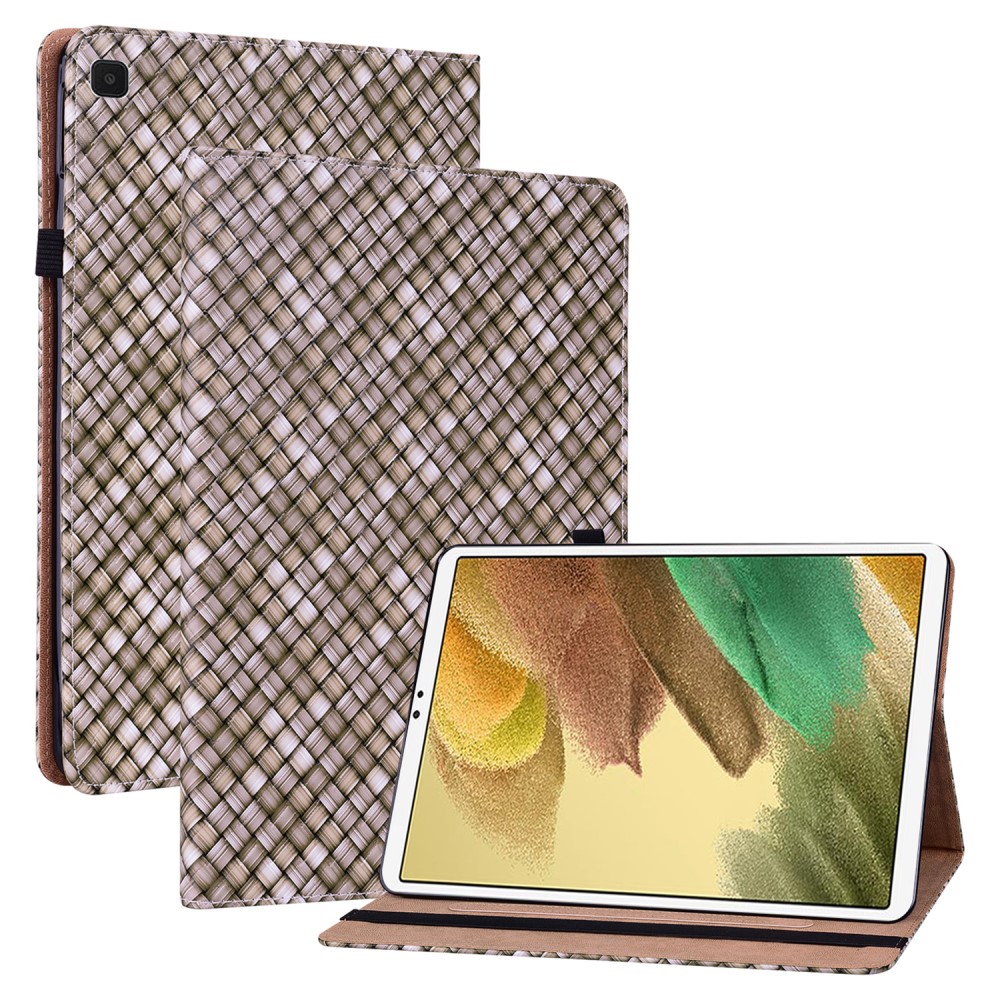  Samsung Galaxy Tab A7 Lite (2021) Fodral Vävd Textur Brun