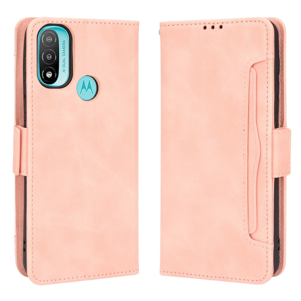  Motorola Moto E20 Fodral Med Avtagbart Kortfodral Ljus Rosa
