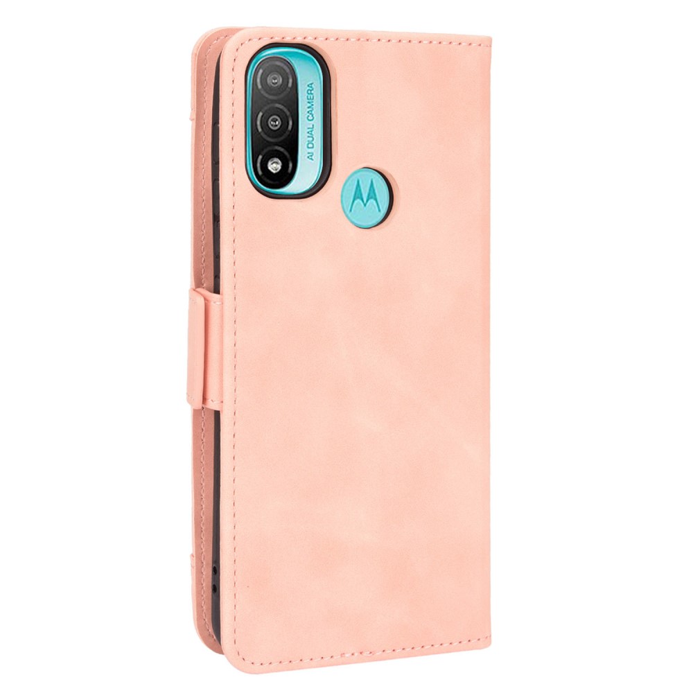  Motorola Moto E20 Fodral Med Avtagbart Kortfodral Ljus Rosa