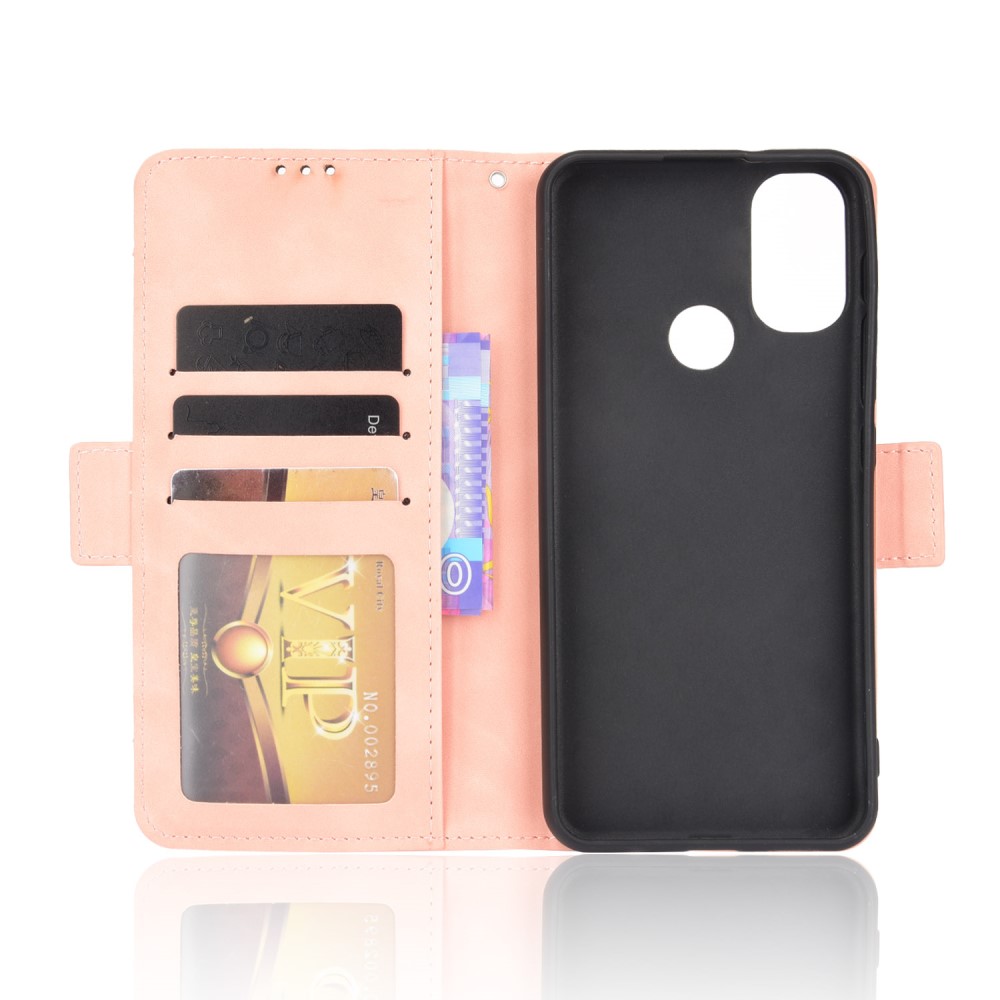  Motorola Moto E20 Fodral Med Avtagbart Kortfodral Ljus Rosa