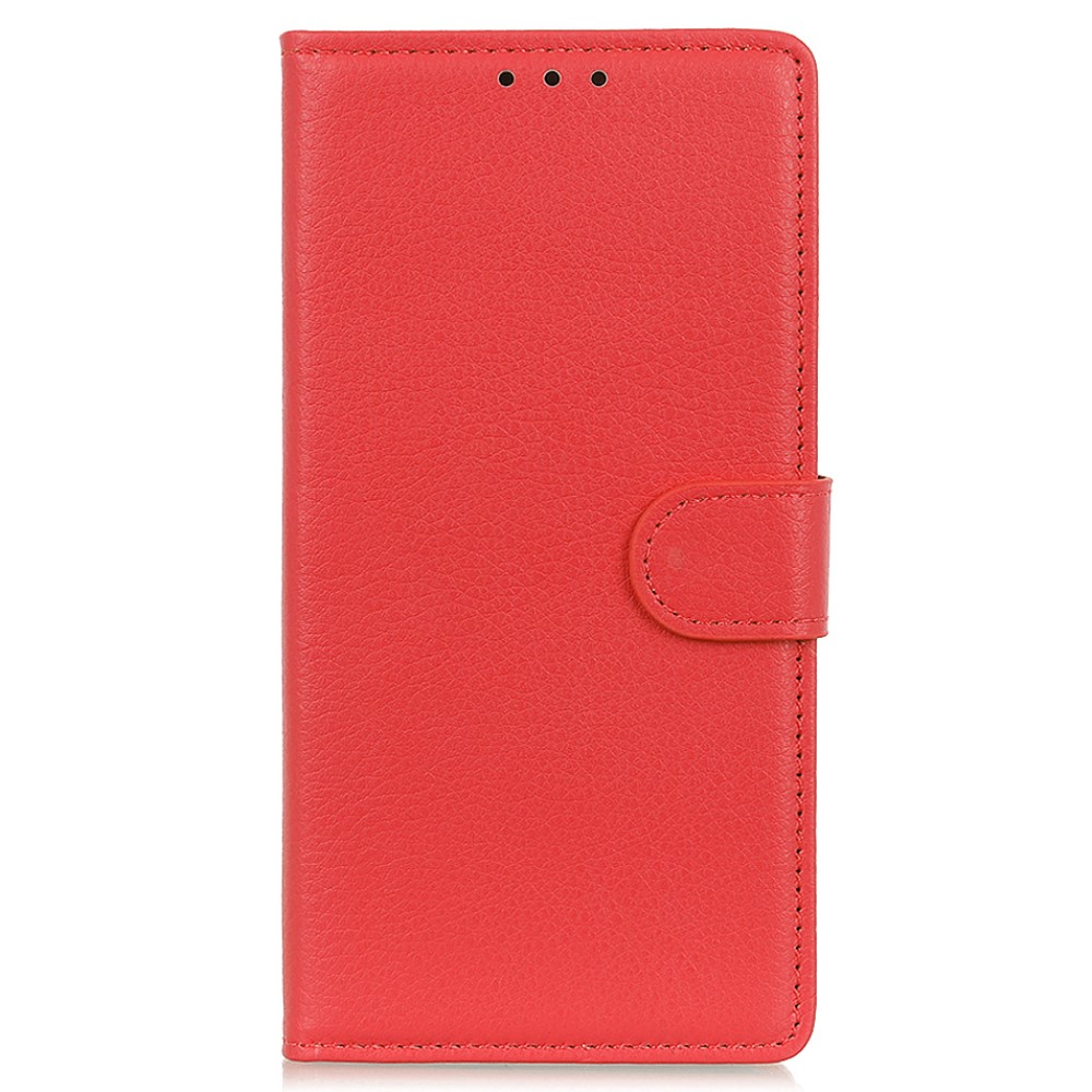 Motorola Moto E20 / E40 Fodral Litchi Textur Röd