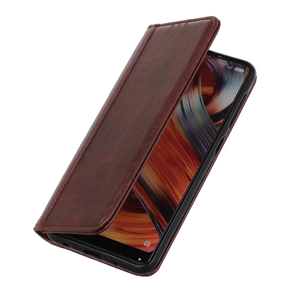  Motorola Moto E20 / E40 Fodral Flip Split Läder Brun