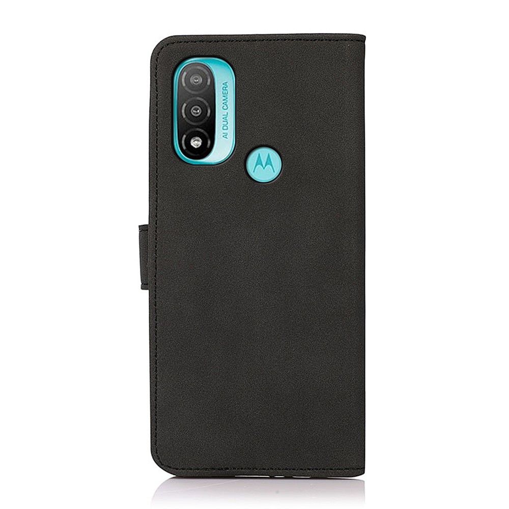 KHAZNEH KHAZNEH Motorola Moto E20 / E40 Fodral Retro Läder Svart