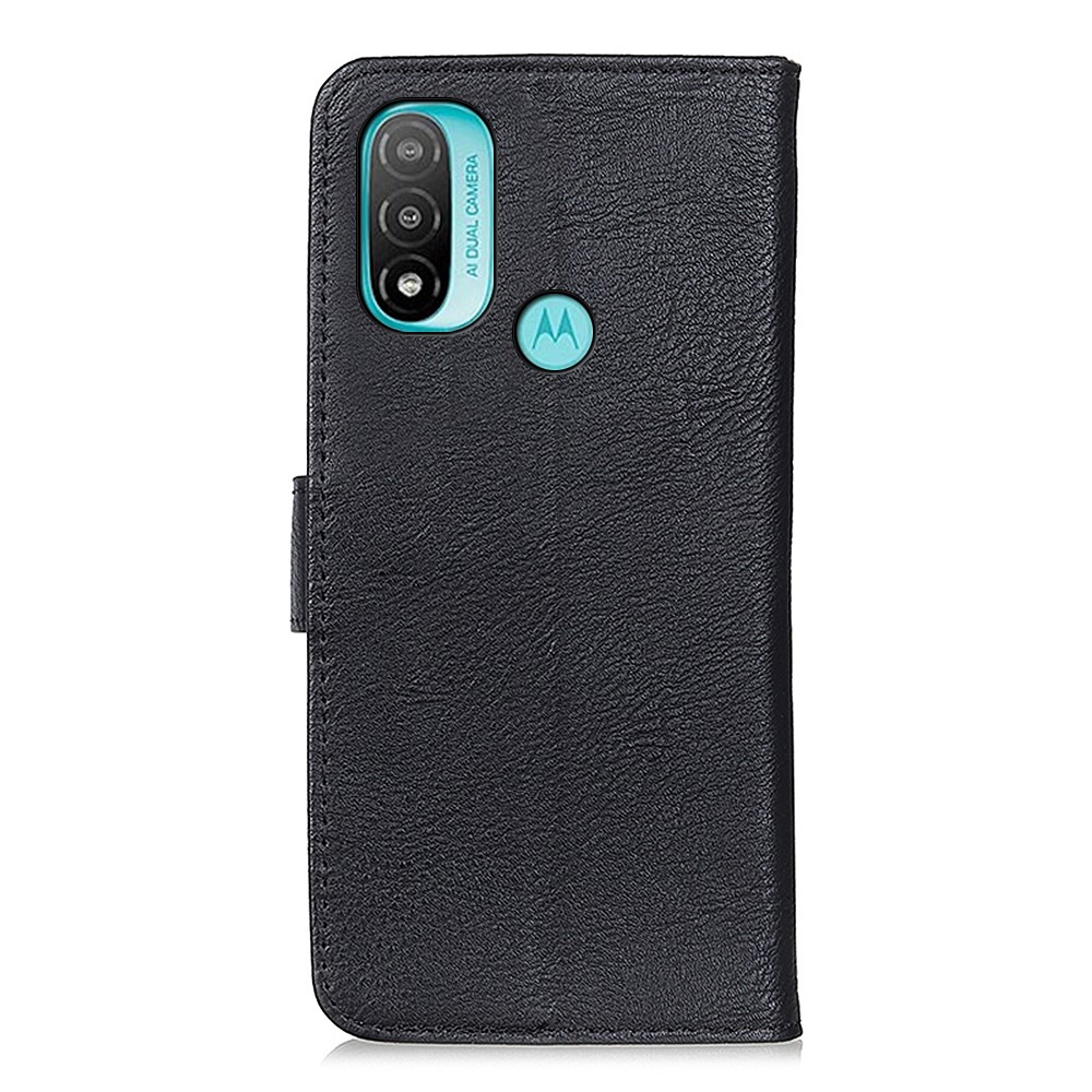 KHAZNEH KHAZNEH Motorola Moto E20 / E40 Fodral Läder Svart