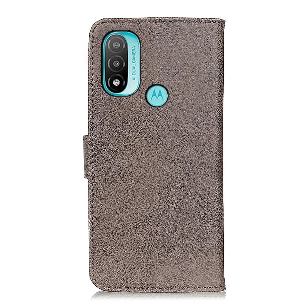 KHAZNEH KHAZNEH Motorola Moto E20 / E40 Fodral Läder Khaki