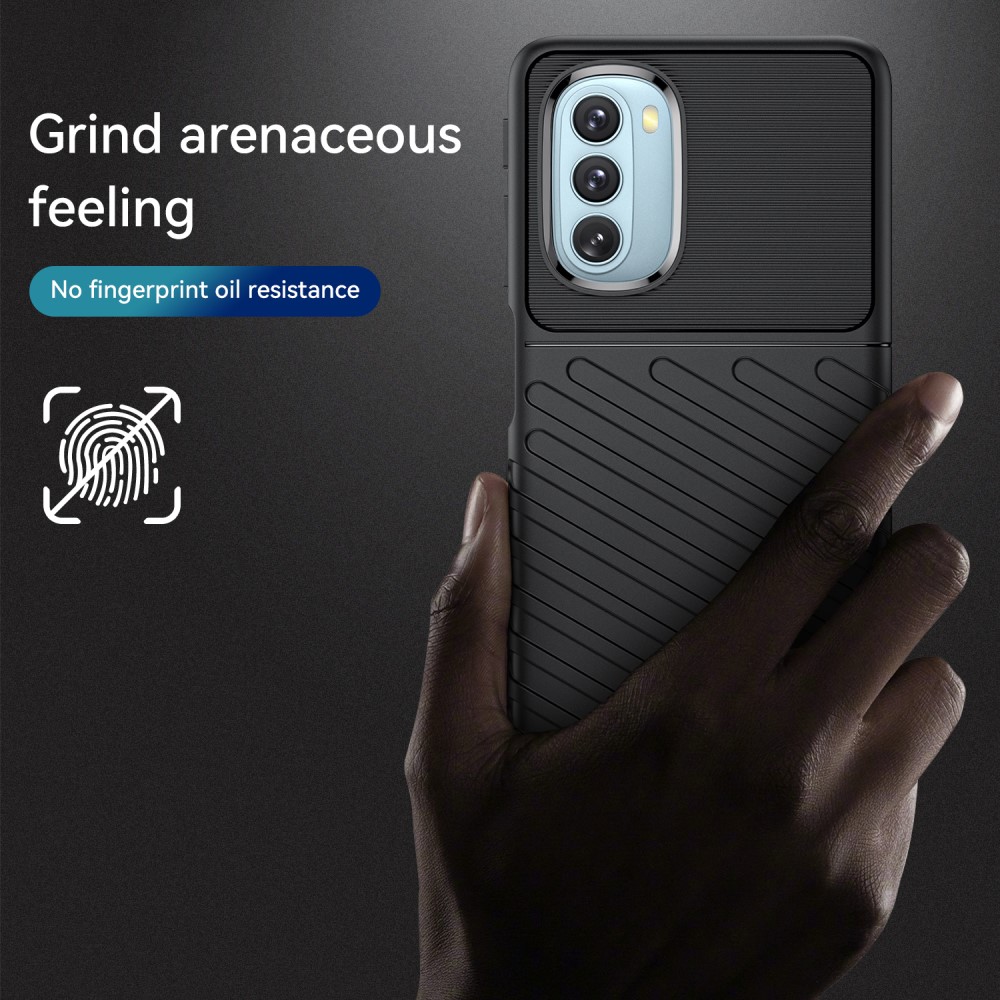  Motorola Moto G51 Skal Twill Textur Svart