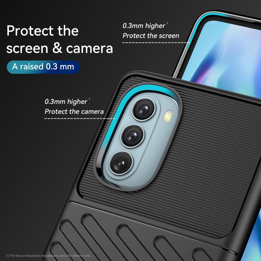  Motorola Moto G51 Skal Twill Textur Svart