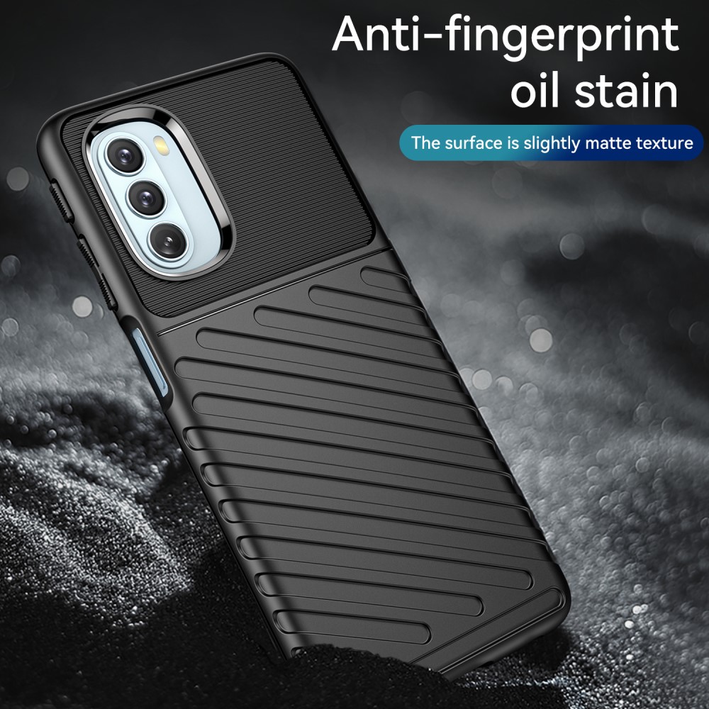  Motorola Moto G51 Skal Twill Textur Svart