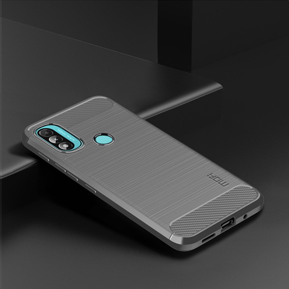 MOFI MOFI Motorola Moto E20 / E40 Skal Borstad Stål Textur Grå