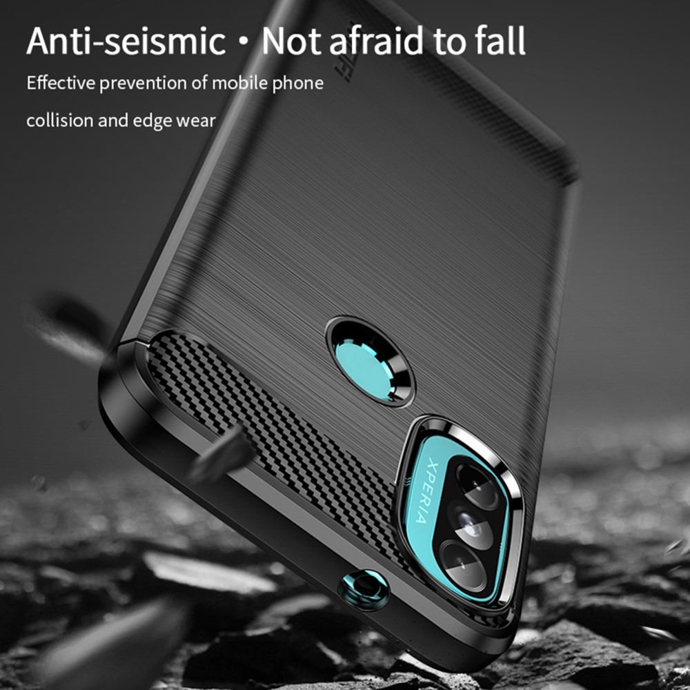 MOFI MOFI Motorola Moto E20 / E40 Skal Borstad Stål Textur Grå