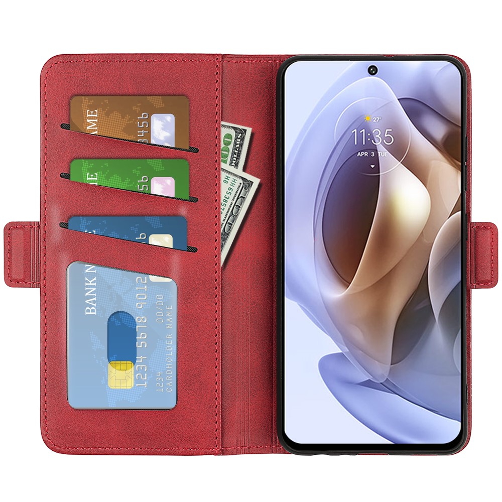  Motorola Moto G31 / G41 Fodral Med Magnetisk Stängning Röd