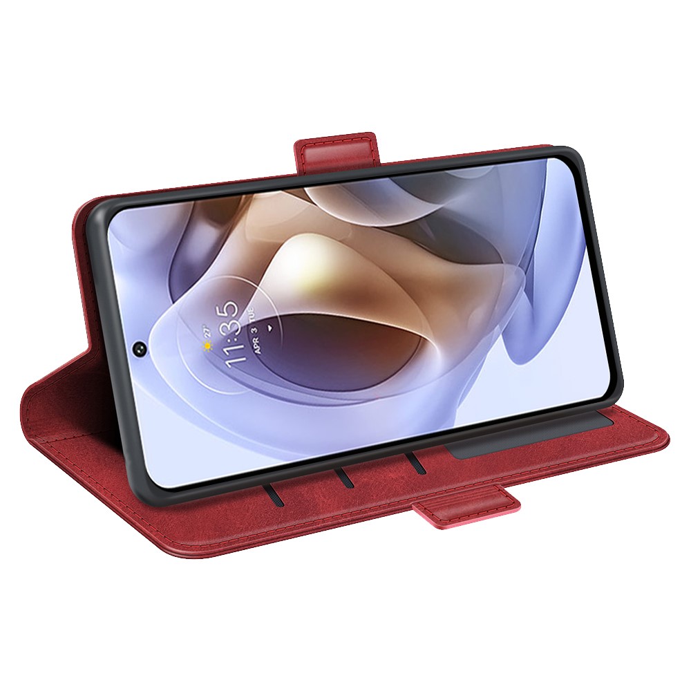  Motorola Moto G31 / G41 Fodral Med Magnetisk Stängning Röd