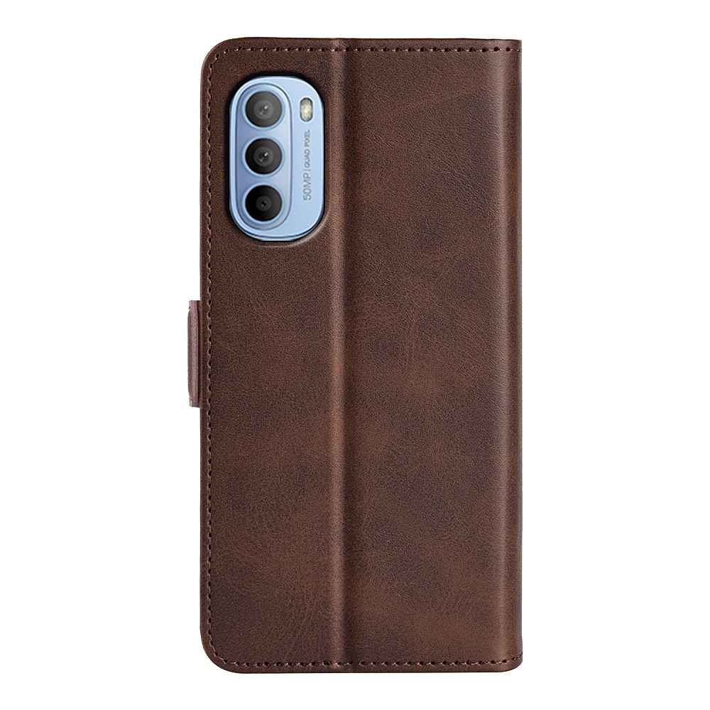  Motorola Moto G31 / G41 Fodral Med Magnetisk Stängning Brun