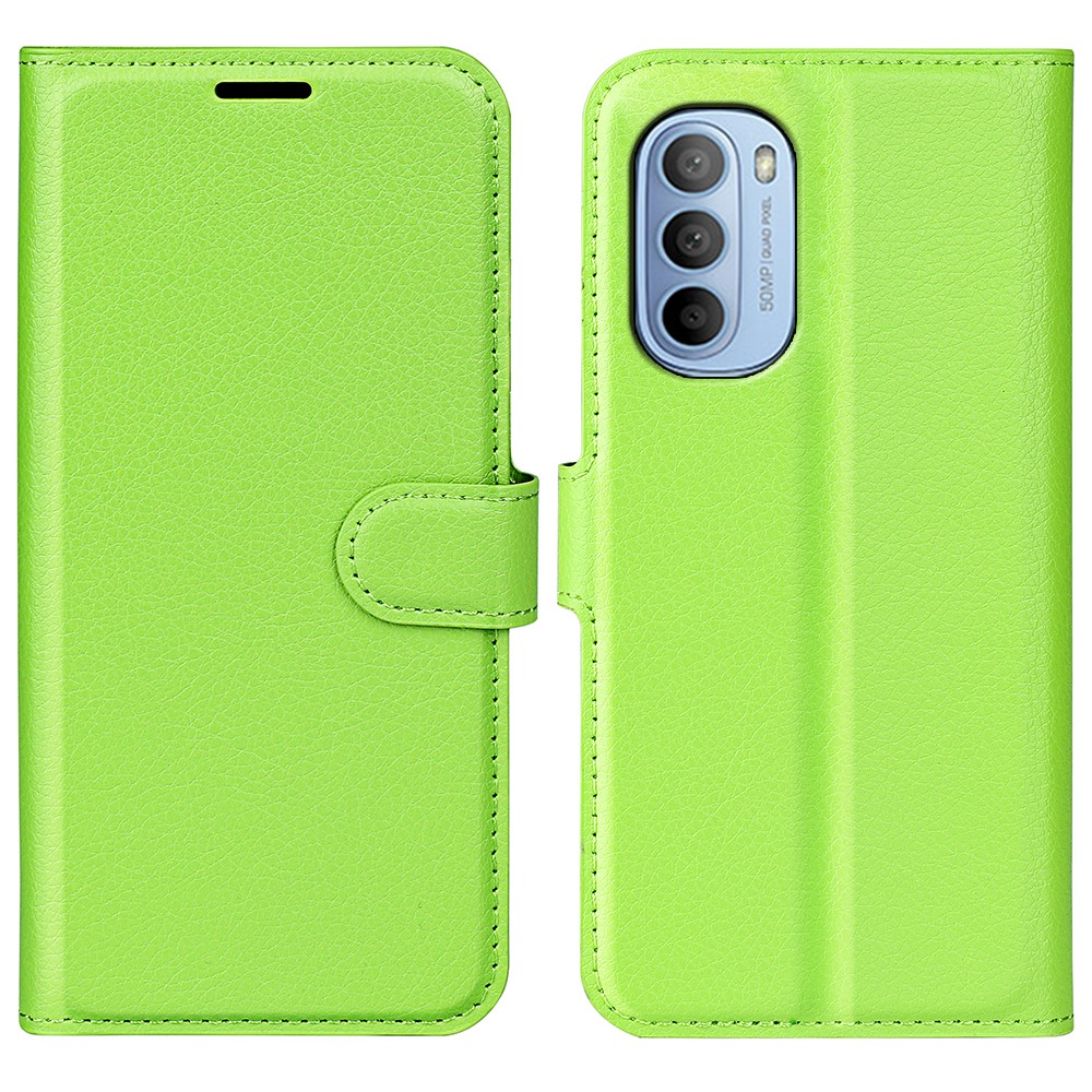  Motorola Moto G31 / G41 Fodral Litchi Textur Grön