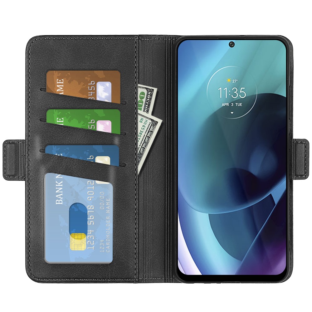  Motorola Moto G71 Fodral Med Magnetisk Stängning Svart