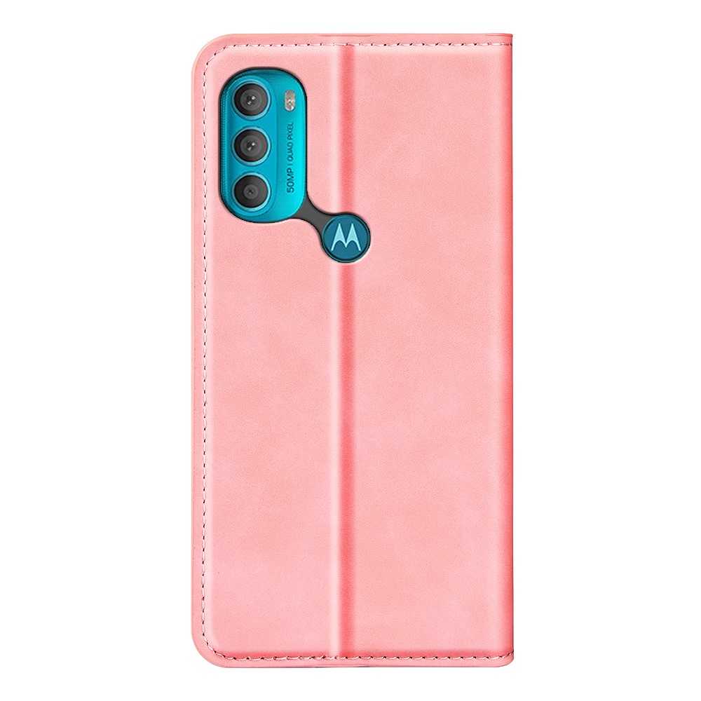  Motorola Moto G71 Fodral Flip Ljus Rosa