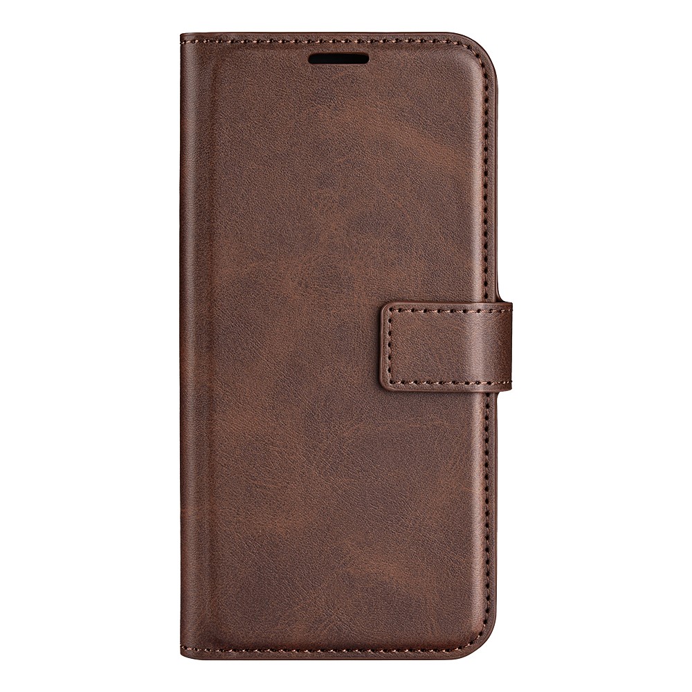  Motorola Moto G71 Fodral Solid Läder Brun