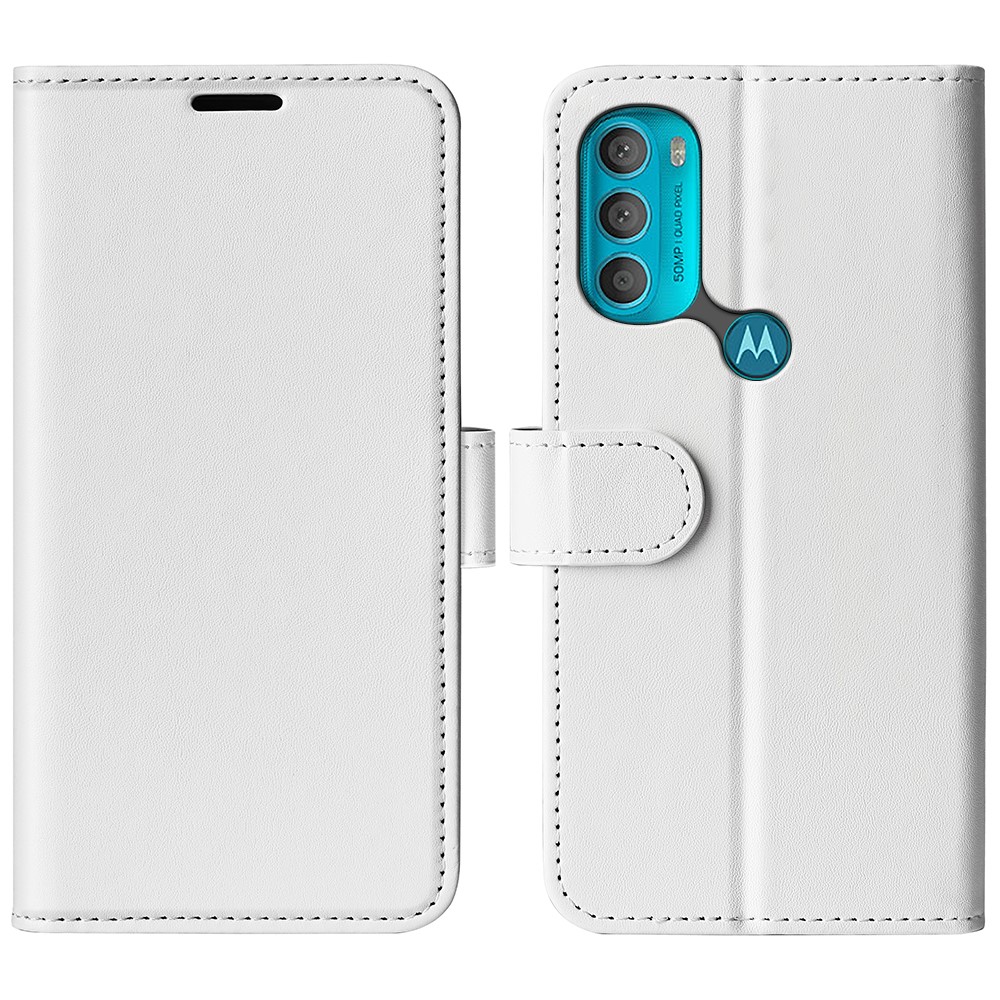  Motorola Moto G71 Fodral Crazy Horse Vit