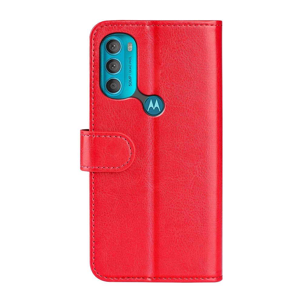  Motorola Moto G71 Fodral Crazy Horse Röd