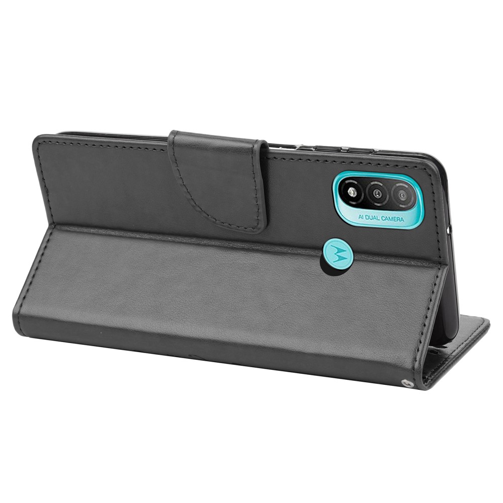 Motorola Moto E20 / E40 Fodral Tryckt Fjäril Textur Svart