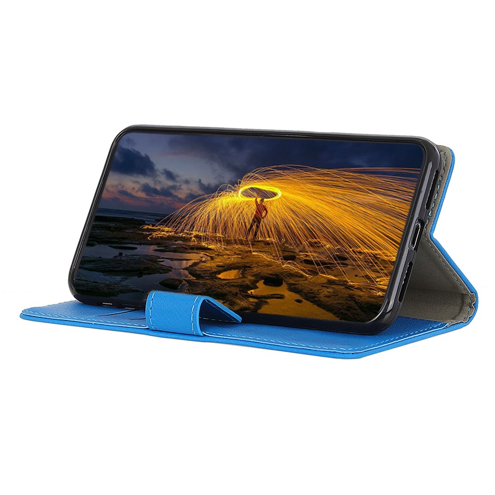  Motorola Moto G200 Fodral Solid Läder Blå