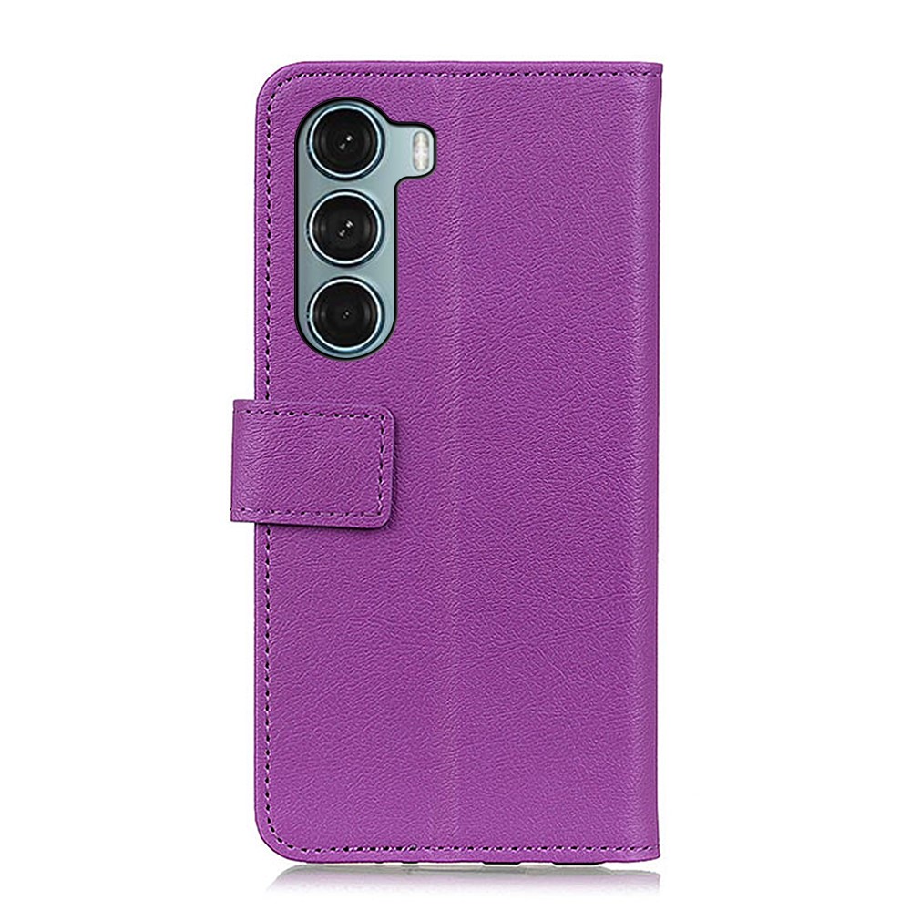  Motorola Moto G200 Fodral Solid Läder Lila